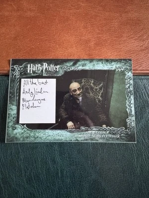 (LT100) RARE ANDY LINDEN SIGNED AUTOGRAPH HARRY POTTER MUNDUNGUS FLETCHER - Image 1 of 2