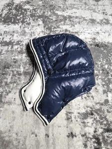 Moncler Piumino Nylon Branson Cappuccio per Giacca Blu Autentico - Foto 1 di 6