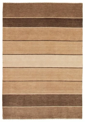 Traditional Khaki 5'2" x 7'4" Hand loomed Oriental Carpet Wool Area Rug - Image 1 of 4