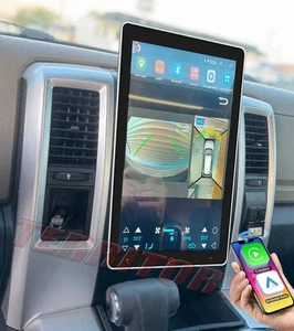 10.1" DOUBLE DIN ROTATED FOR 2009-12 RAM 1500 2500 3500 ANDROID14 STEREO CARPLAY - Picture 1 of 24