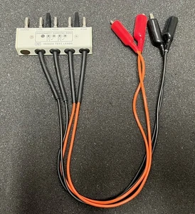 HP / AGILENT 16062A LOW IMPEDANCE DEVICE TEST LEAD SET, 4 WIRE ALLIGATOR CLIPS - Picture 1 of 3
