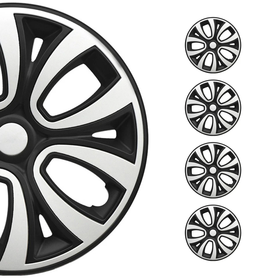 Cubiertas de rueda de 15" tapacubos R15 para GMC Yukon negro mate blanco mate Foto 1 de 4