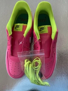 Nike Air Force 1 Youth 3Y Pink Volt White Low Kids Shoes - Picture 1 of 11
