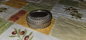 Vintage Oval Silver Plate Jewelry Box / Ornate Silver Dresser Box - Picture 1 of 8