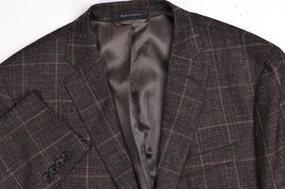 Chaqueta Blazer Lauren Ralph Lauren Marrón Lana/Seda/Lino Ventana 42 R Foto 1 de 4