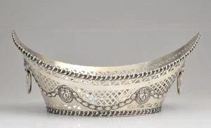 Israel Sigmond Greenberg English Hallmark Sterling Silver Bread Basket Dish - Picture 1 of 11