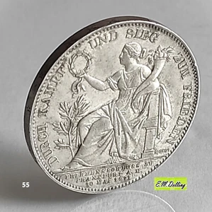 Bayern Vereinstaler / Siegestaler 1871 Ludwig II. - Sieg über Frankreich Silber - Bild 1 von 10