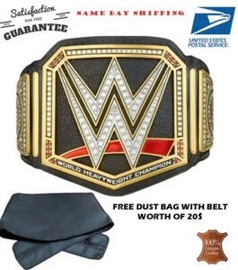 Black Wrestling World Heavy Weight Championship Title Belt 2mm Adult Replic USA - Bild 1 von 4
