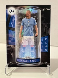 Erling Haaland 2022-23 Topps Chrome UEFA Club Competitions Specimen #S2 Man City - Bild 1 von 2
