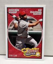 ALBERT PUJOLS 2008 Upper Deck Baseball Heroes RED ~ #'d /249 ~ CARDINALS