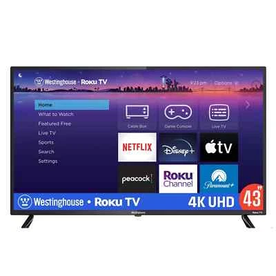 Westinghouse 43" Class LED 4K UHD Smart Roku TV - Image 1 of 4