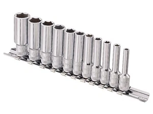11PC 1/4" Drive Metric Deep Hand Sockets Set Genius-GD-211M - Picture 1 of 1