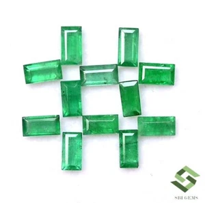 Natürlicher Smaragdbaguette geschnitten bis 4x2 mm Menge 13 Stck. 1,48 CTS lose Edelsteine - Bild 1 von 6