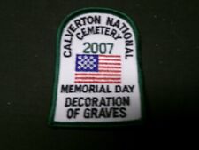 Calverton National Cemetery 2007 Memorial Day Decoration of Graves Patch   BT3