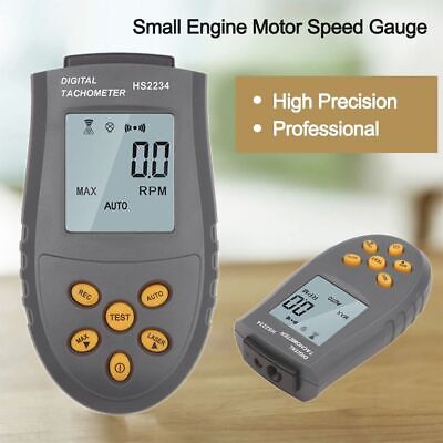 RPM Test Digital Laser Tachometer Non-Contact Small Engine Motor Speed Gauge • 16.52£