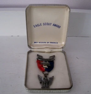 Boy Scouts of America Sterling Silver Be Prepared Eagle Scout Award w/Case - Picture 1 of 9