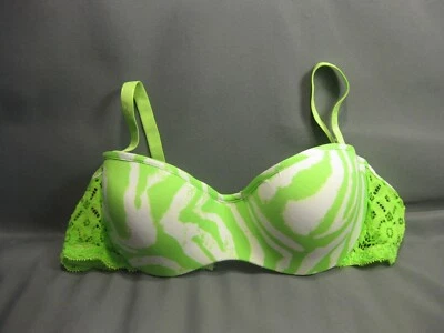 Sujetador BELLA Talla 34B Mujer Con Aros Sexy Acolchado Verde Lima Correas Extraíbles Foto 1 de 4