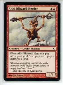 AKKI BLIZZARD-HERDER Betrayers of Kamigawa #91 BOK(LP)(MTG) - Picture 1 of 1