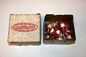Vintage Dealer Box of One Dozen Barracuda Balsa Oval Floats Size 1-1/2" NOS - Picture 1 of 7
