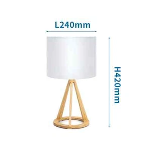 lampada da tavolo in legno E27 9 watt bianco caldo - Foto 1 di 4