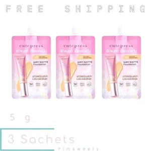3 Sachets X 5 g CUTE PRESS 1-2 BEAUTIFUL AIRY MATTE FOUNDATION - 03 SAND BEIGE - Picture 1 of 9