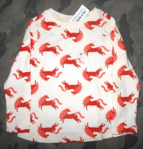 Old Navy Girls 2T Long sleeve Unicorn Shirt - Picture 1 of 1