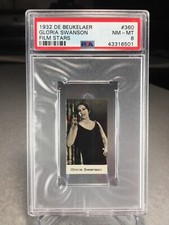 1932 De Beukelaer Film Stars Gloria Swanson #360 - PSA 8 - POP 2 (only 1 higher)