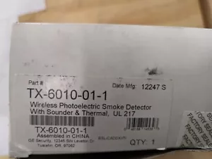 GE TX6010-0101 KABELLOSER PHOTOELEKTRISCHER RAUCHMELDER (NOB) - Bild 1 von 6