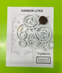 1956 Gottlieb Harbor Lites Pinball Machine Rubber Ring Kit - Picture 1 of 1
