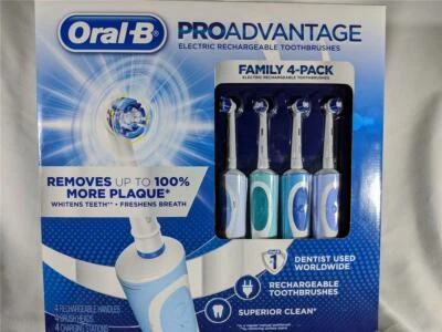 Oral-B ProAdvantage Rechargeable Electric Toothbrushes Family 4PK - NIB - Image 1 of 4