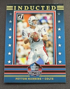 Tarjeta de fútbol americano Donruss Inducted Peyton Manning #110 Indianapolis Colts 2021 NFL - Imagen 1 de 2
