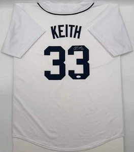 Von Colt Keith signiertes individuelles Baseball-Trikot Detroit Tigers weiß JSA CoA - Bild 1 von 2