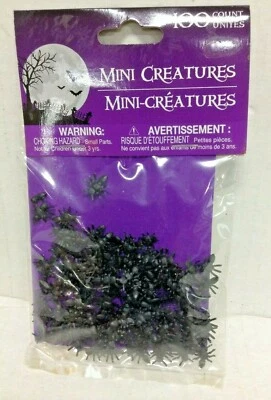 Halloween Confeti Miniatura 3D Criaturas Hormigas Negras Espeluznante Arañas de Miedo Mesa  Foto 1 de 2