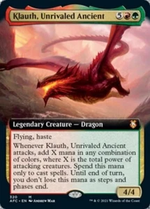 MTG - (Extended Art) KLAUTH, UNRIVALED ANCIENT - Forgotten Realms Commander (M) - Picture 1 of 1