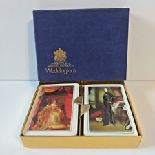 Vintage Waddingtons Playing Cards Double Deck - Queen Victoria & Prince Albert