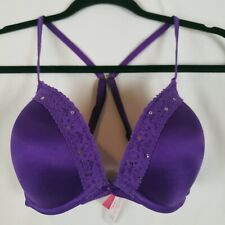 34D Magenta Lace Underwire Lined Bra