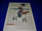 1932 HAWAII "THIS SUMMER.. HONOLULU HARBOR.." ..1-PAGE SALES ADS..RARE! (484GG)