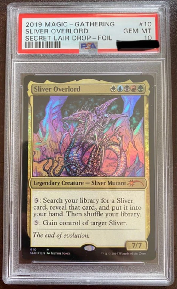 MTG Magic the Gathering PSA10 Sliver Overlord 010 SLD FOIL English - Image 1 of 1