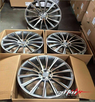 20x8.5 / 20x9.5 Wheels Fit Mercedes S560 S550 S500 CL550 20 Inch Rims Set 4 - Image 1 of 4
