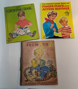LOT OF 3 Wonder Books and Little Golden Children's Book Hardcover Vintage - Picture 1 of 24
