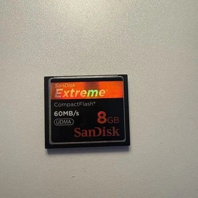SanDisk Extreme 8GB CompactFlash CF Card 60MB/s UDMA - Image 1 of 2