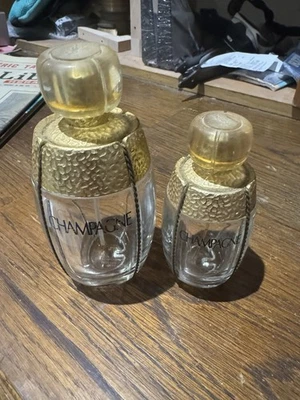 Lot De Deux Flacons De Parfum Champagne Yves Saint Laurent Vide  - Photo 1/4