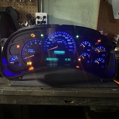 03-06 Chevy GMC Silverado Yukon Sierra Velocímetro Cluster Trans Temp OEM PROBADO Foto 1 de 4
