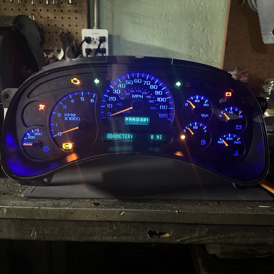 03-06 Chevy GMC Silverado Yukon Sierra Velocímetro Cluster Trans Temp OEM PROBADO Foto 1 de 4