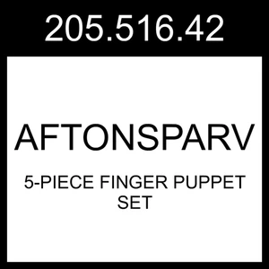 IKEA AFTONSPARV 5-teiliges Fingerpuppenset mehrfarbig 205.516.42 - Bild 1 von 1