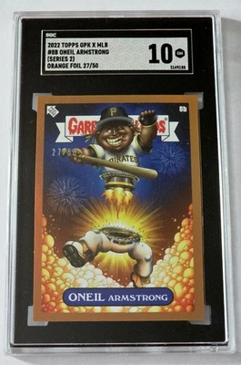 2022 Topps GPK X MLB "Oneil Armstrong" Cruz Orange Foil #'d 27/50 SGC 10 - Image 1 of 3