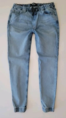 Hollister Advanced Stretch Skinny Jogger Sz M x 30" Inseam Blue Denim Pants - Image 1 of 4