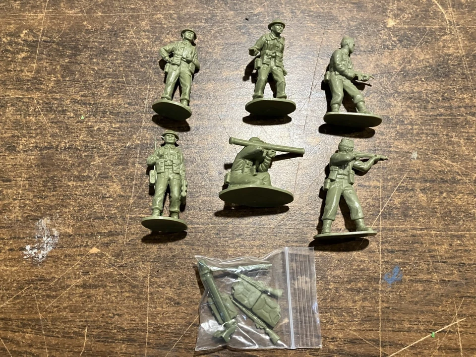 Lote de figuras Airfix plástico escala 1/32 Segunda Guerra Mundial British Support Group/Commandos Foto 1 de 1