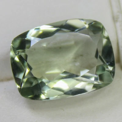 Natural Faceted Green Amethyst In Cushion Shape 9.10 Carat 16x12x7 mm Size - Image 1 of 4