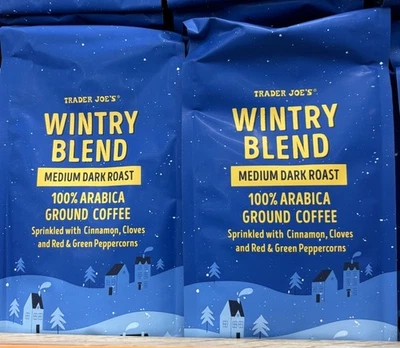 2 Pack Trader Joe's Wintry Blend Ground Coffee 14 Oz Each LIMITED - Image 1 of 2